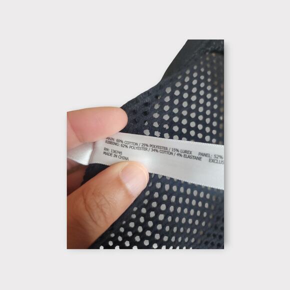 Lorna Jane Life Active Black Silver Sparkle Sweater Mesh Net Back Women's Small - Picture 4 of 7